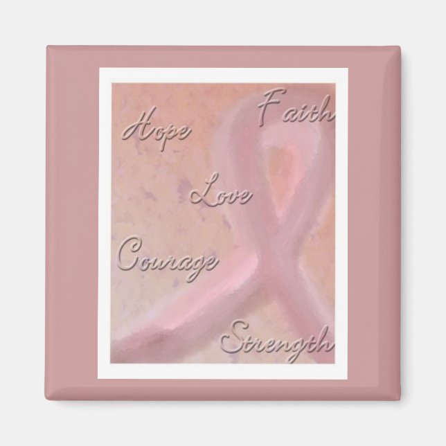 Íman Magneta de Consciência do Cancer da Mama (Frente)