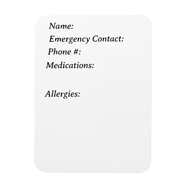 Íman Magneta de contato de emergência para refrigerador (Vertical)