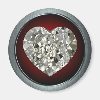 Íman Magneta de Coração de Diamante com Espumação