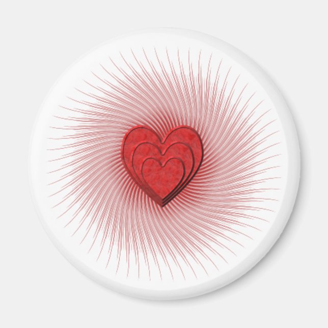 Íman Magneta de Coração Luminosa (Frente)