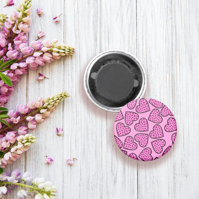 Íman Magneta de corações da Girafa (Criador carregado)