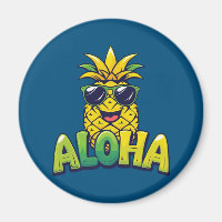 Magneta de Cozinha de Coleção de Abacaxi Aloha