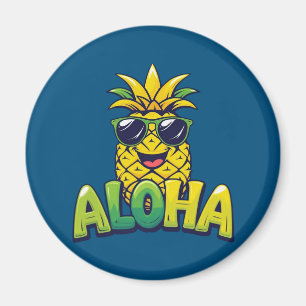 Íman Magneta de Cozinha de Coleção de Abacaxi Aloha