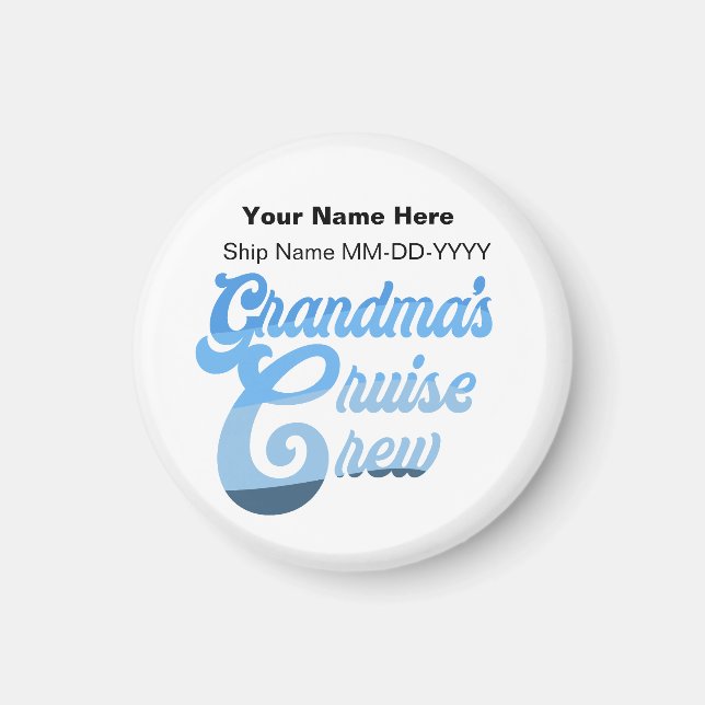 Íman Magneta de Cruzeiros da Vovó (Frente)