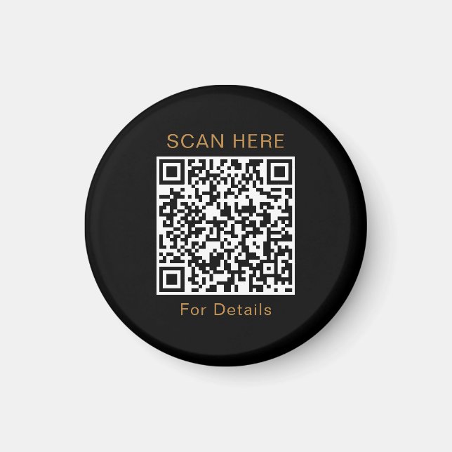 Íman Magneta de Design de código QR exclusivo (Frente)