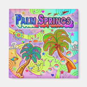 Íman Magneta de Destino de Férias de Primaveras de Palm