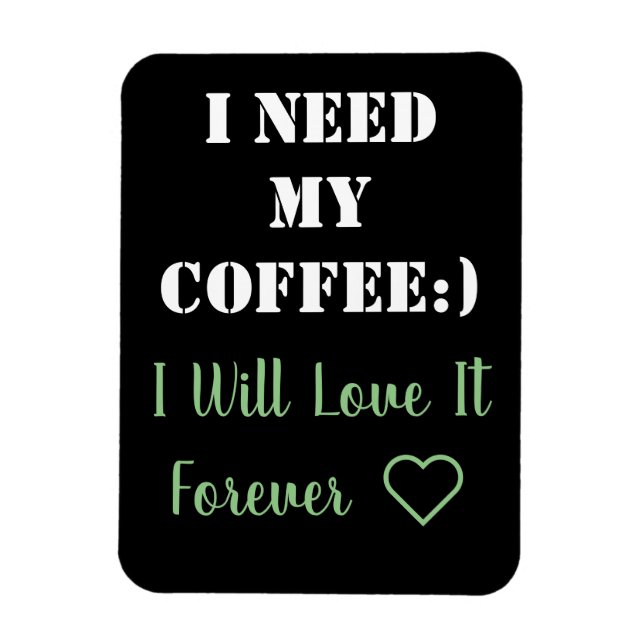 Íman Magneta de Dizer Café (Vertical)