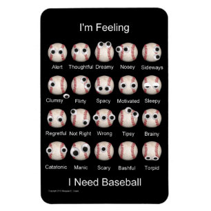 Íman Magneta de Emoções de Baseball