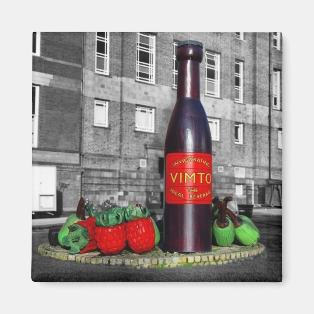 Íman Magneta de escultura da garrafa Vimto (Frente)