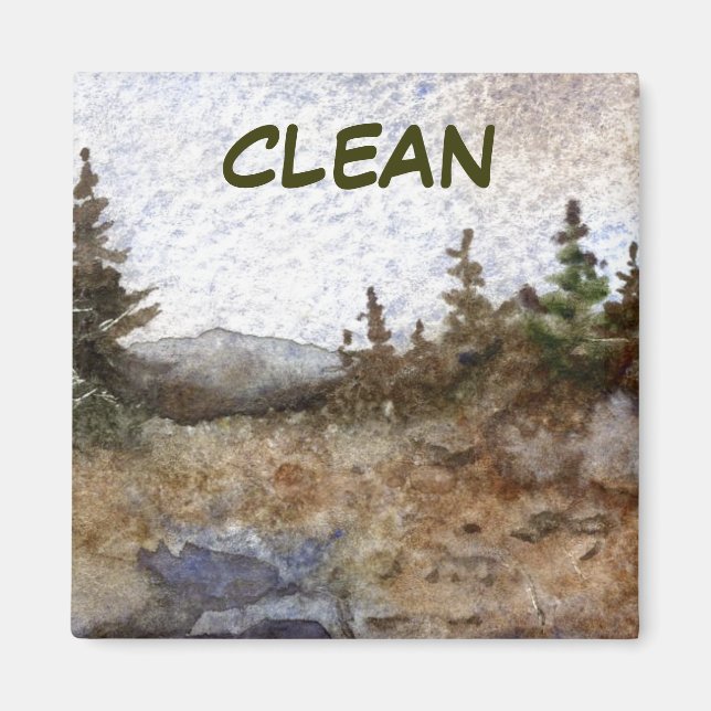 Íman Magneta De Estado Do Dish Washer (Frente)