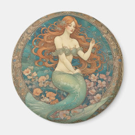 Íman Magneta de estilo Mermaid Mucha