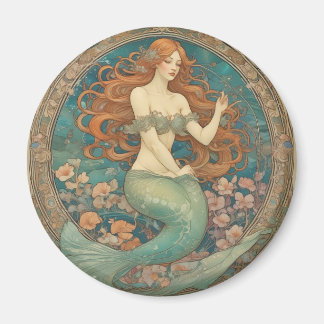 Íman Magneta de estilo Mermaid Mucha
