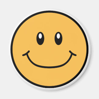 Íman Magneta de face sorridente Laranja 0001