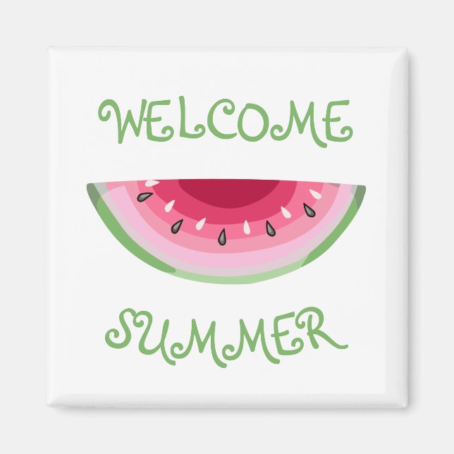 Íman Magneta de fatia de melancia (Frente)