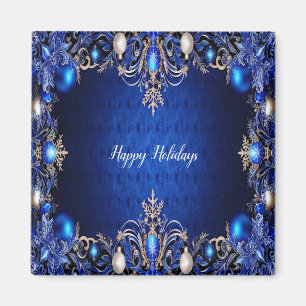Íman Magneta de férias decorativa azul