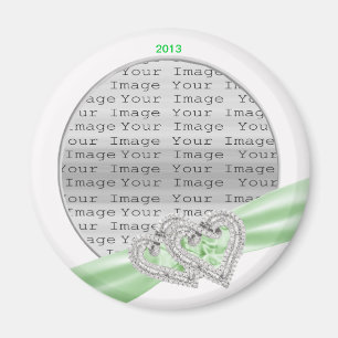 Íman Magneta de fita do Limão de Corações Personalizado