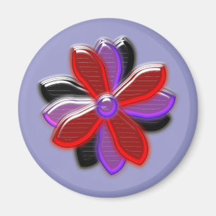 Íman Magneta de Flor de Margarida Brilhante