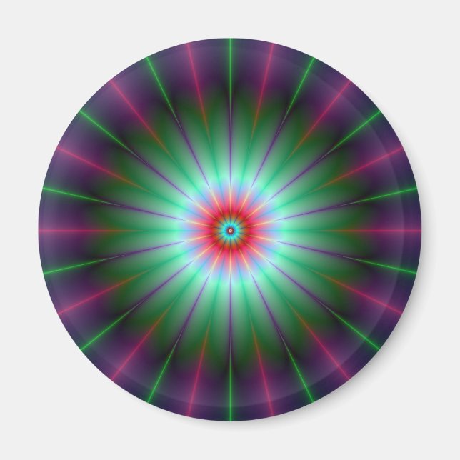 Íman Magneta de Flor Radiante (Frente)