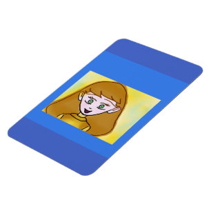 Íman Magneta de Foto Flexível do Anime Bingo Azul