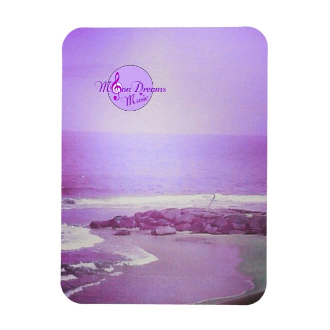 Íman Magneta de Fotografia 3X4 Inch para Oceano Roxo (Vertical)
