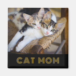 Íman Magneta de Fotografia da Mãe de Gato Bonito