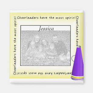 Íman Magneta de Fotografia do Cheerleader Personalizado