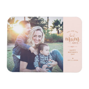 Íman Magneta de fotografias para a melhor Mãe e Rosa D