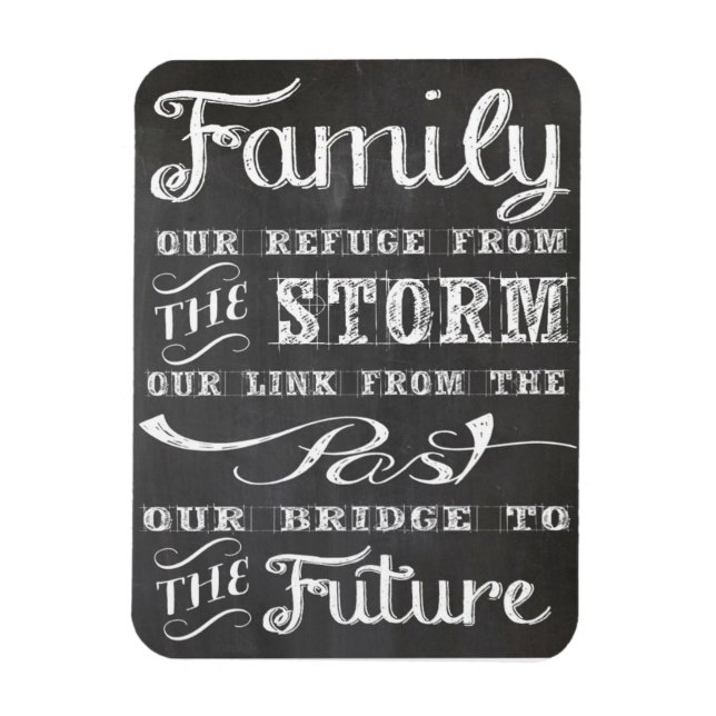 Íman Magneta de fotos da família 3"x4" (Vertical)