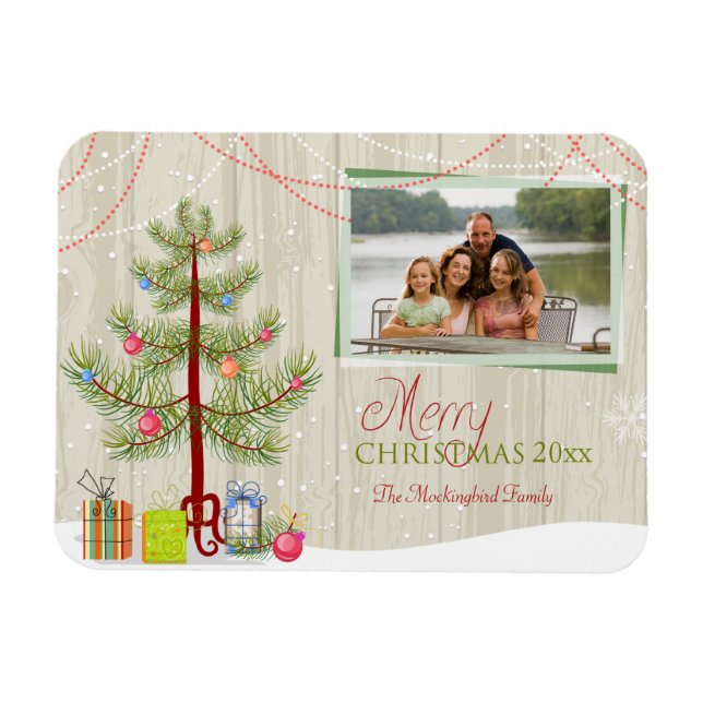Íman Magneta de fotos de folheto de Natal (Horizontal)