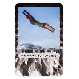 Íman Magneta de Fotos Flexível de Legenda Personalizada