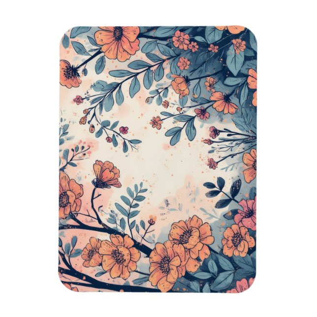 Íman Magneta de fotos flexível projetada pela abstrato (Vertical)