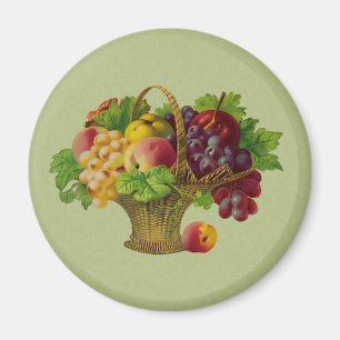 Íman Magneta de Fruta de Arte Vintage