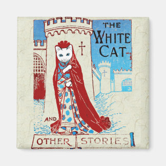 Íman Magneta de gato branco