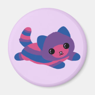 Íman Magneta de Gato do Orgulho Bissexual