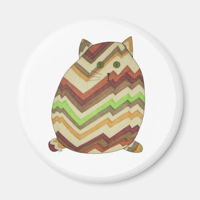 Íman Magneta de Gato Gordo (Frente)