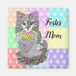Íman Magneta de Gato para Mamãe