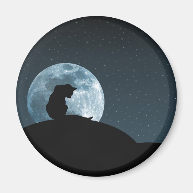 Íman Magneta de Gato Preto (Frente)