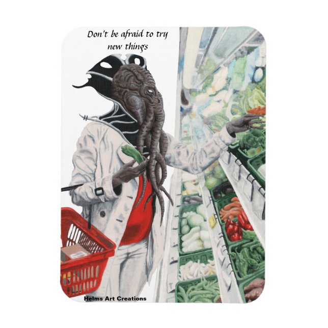 Íman Magneta de geladeira de Compro da Mente (Vertical)