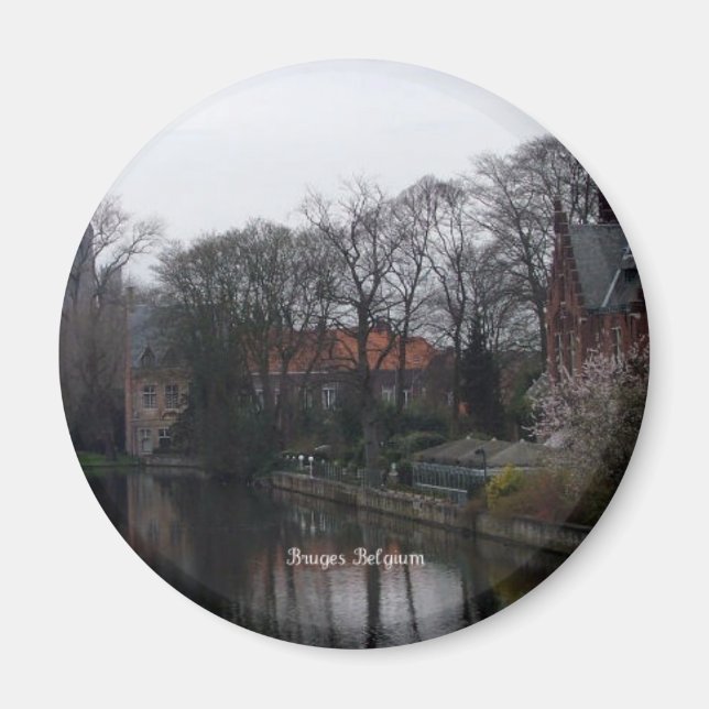 Íman Magneta de geladeira para a paisagem da Bélgica (Frente)