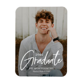 Íman Magneta de Graduação de COR EDITÁVEL Pintada