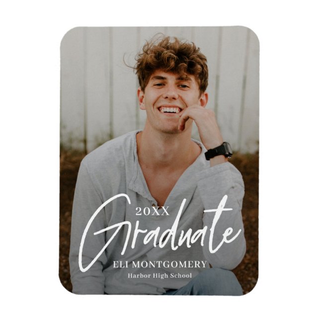 Íman Magneta de Graduação de COR EDITÁVEL Pintada (Vertical)