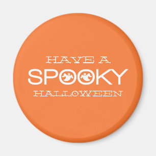 Íman Magneta de Halloween de Tipografia Spooky