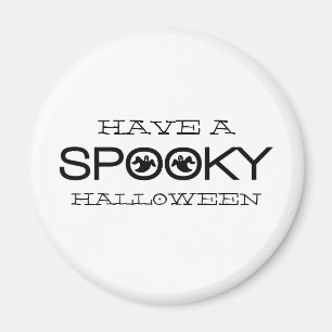 Íman Magneta de Halloween de Tipografia Spooky