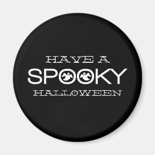 Íman Magneta de Halloween de Tipografia Spooky