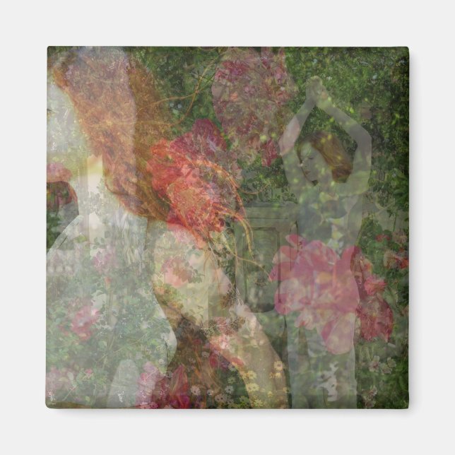 Íman Magneta de Jardim da Deusa Encantada (Frente)