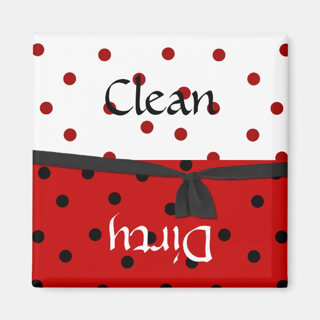 Íman Magneta de lava-louça divertida (Frente)