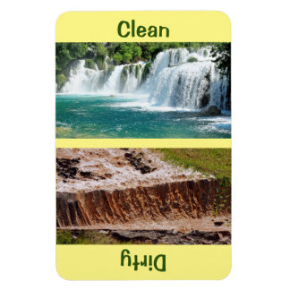 Íman Magneta de lavadora de cascata limpa/suja de 4" x