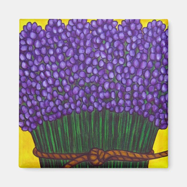 Íman Magneta de Lavanda colorida (Frente)