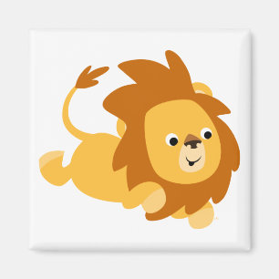 Íman Magneta de Lion de Gamboling de Cartoon