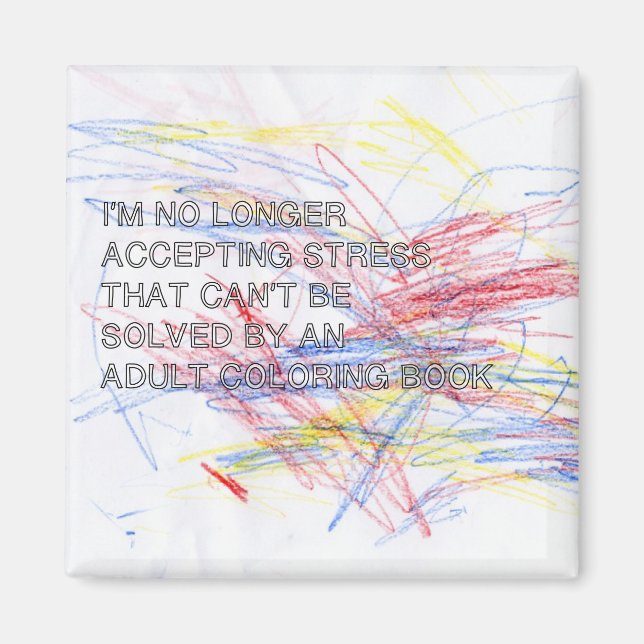 Íman Magneta de Livro de Coloração de Adultos (Frente)